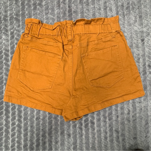 Wild Fable Shorts Womens Large Coral Orange Paper Bag Waist Recycled - Picture 3 of 10